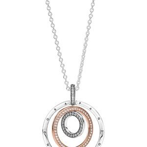 Two-tone Circles Necklace